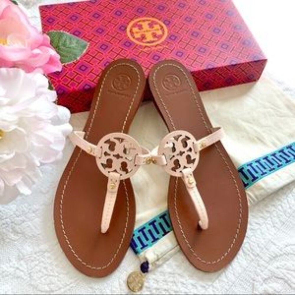 Tory Burch Mini Miller Thong Sandals Gabriel Pink